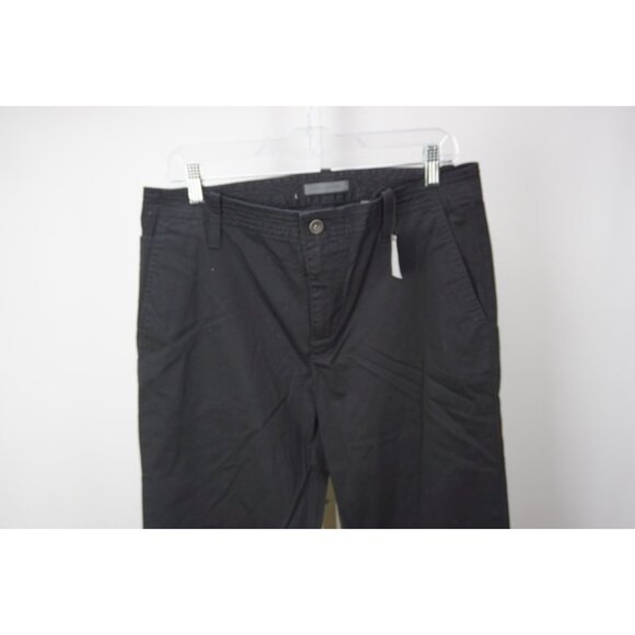 John Varvatos Keith Sliim Fit Hollywood Black Cotton Pants Sz 32 Brand New